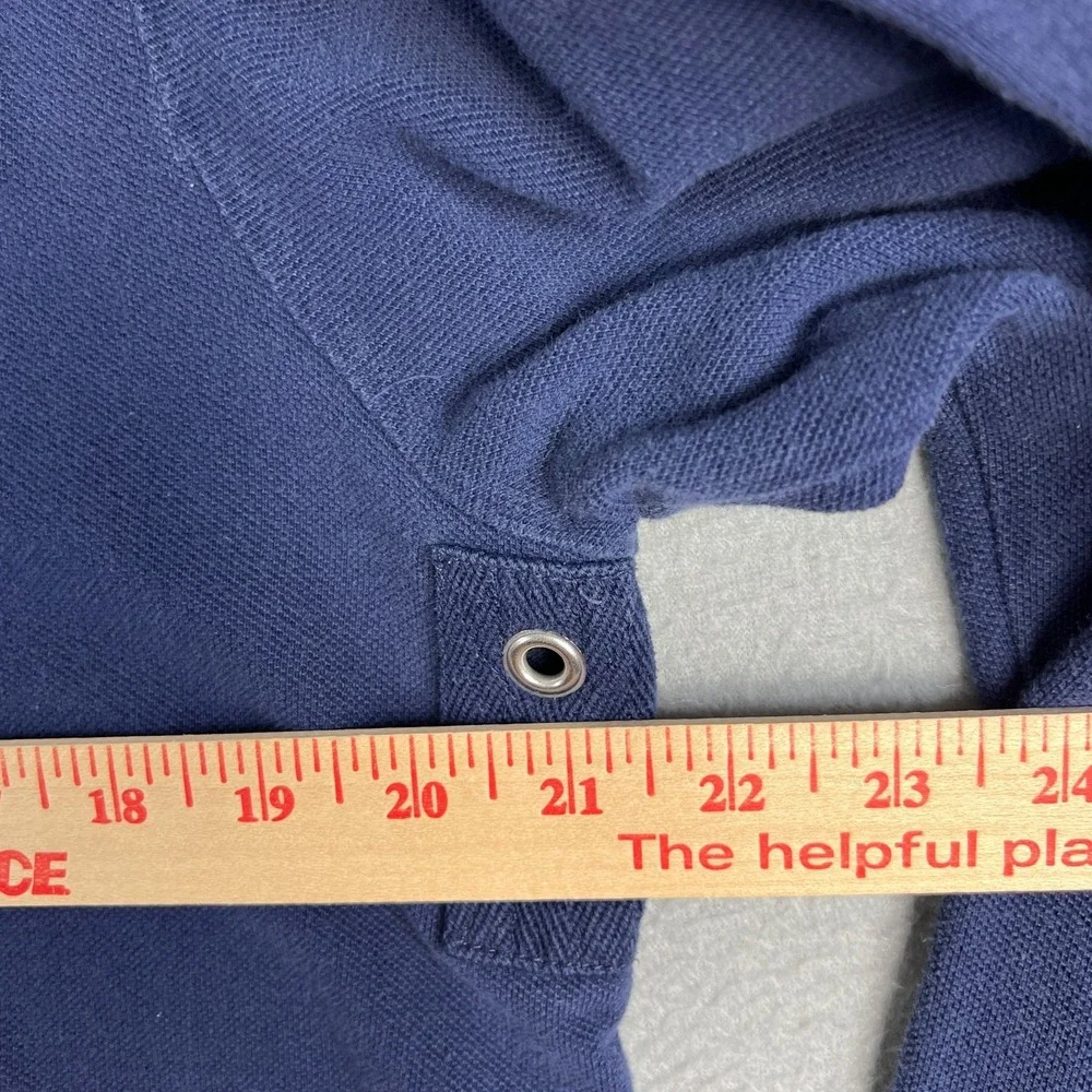 Polo Ralph Lauren Polo Shirt Fits M Long Sleeve #3 Big Pony Blue Preppy Rugby